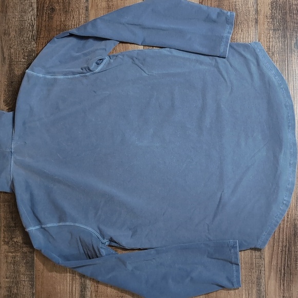 Goodlife Stringless Pullover Hoodie Curved Hem Size XL in Slate Blue - Picture 7 of 10